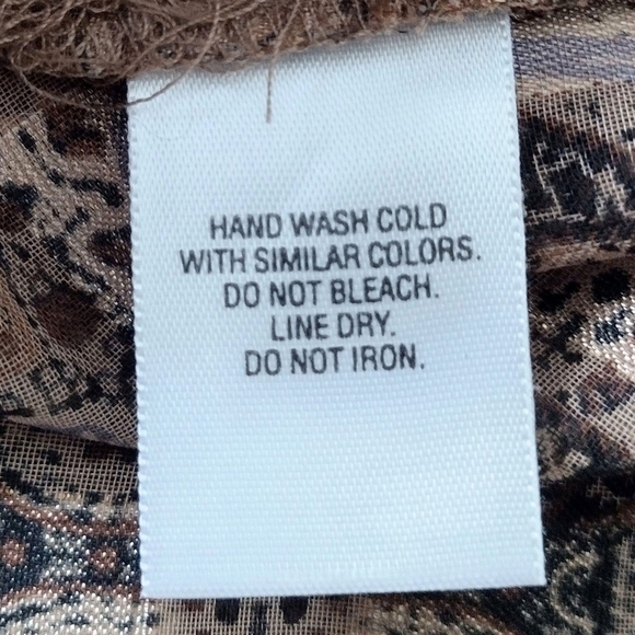 Covington Women's Brown Sheer Blouse Size Medium - Picture 2 of 6